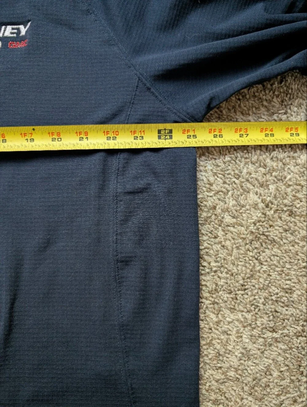 The North Face Navy Quarter-Zip Pullover With Tinney Company Embroidery Sz‎ XXL